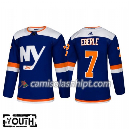 Camisola New York Islanders Jordan Eberle 7 Adidas 2018-2019 Alternate Authentic - Criança
